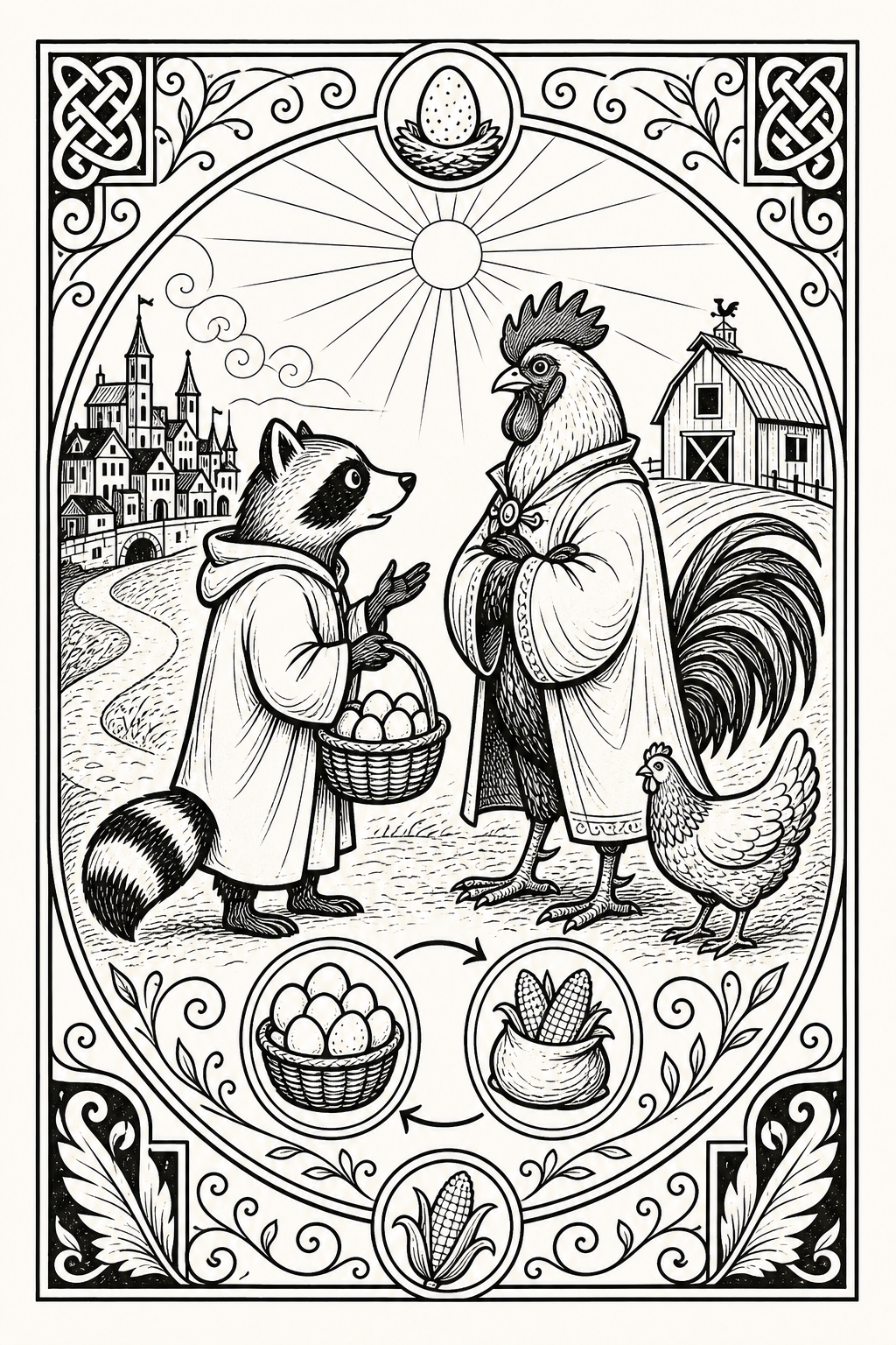 Illustration for part 2 of "The Egg Salesman"
